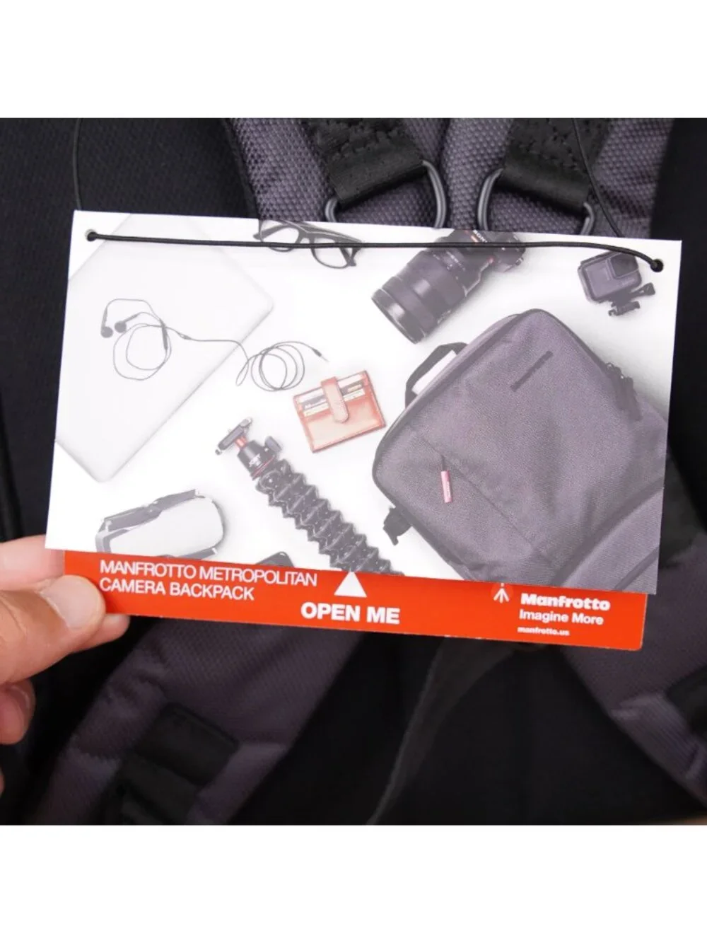 Manfrotto Metropolitan Camera Backpack Gray Multi Pockets Padded Protection NWT